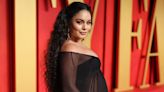 Pregnant Vanessa Hudgens Bares Her Bump in Sheer, Underwear Flashing Gown at 2024 Vanity Fair Oscar Party