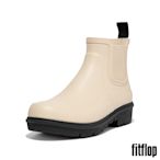 【FitFlop】WONDERWELLY 撞色鞋底切爾西雨靴-女(奶油白黑色)