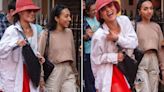 Strictly pros put on brave faces as they enjoy day out in London