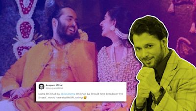 ‘Jab Dulha Khud Ka…’ On Anant-Radhika Wedding Shark Anupam Mittal Suggests Streaming ‘The Shaadi’ On JioCinema