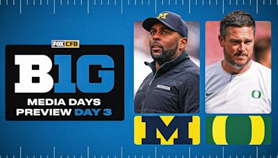 Big Ten Media Days preview: Sherrone Moore, Oregon newcomers among Day 3 storylines