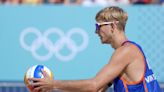 Dutch beach volleyball player who was convicted of rape is booed before losing first Olympic match