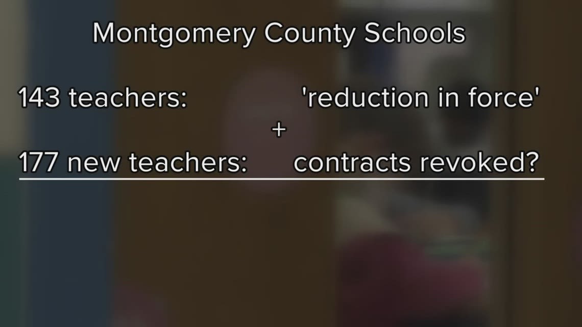 Montgomery County Public Schools could lose 300+ teachers after county budget is approved