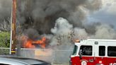 Firefighters battle intense blaze in Fresno while protecting nearby homes