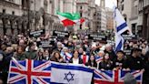 Thousands march against antisemitism in London as Tommy Robinson arrested - latest