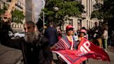 Outside the Trump Courthouse, Times Are Crazy and People Are Strange