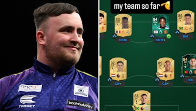 Luke Littler shows off incredible EA FC 25 team with two Man Utd stars