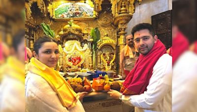 Parineeti Chopra And Raghav Chadha Offer Prayers At Siddhivinayak Temple. See Pic