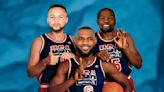 Stephen Curry, LeBron James, and KD Recreate Michael Jordan, Magic Johnson, and Larry Bird’s Classic Team USA Photo