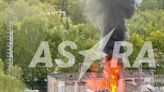 Electric substation of Russian FSB military base ablaze in Moscow Oblast