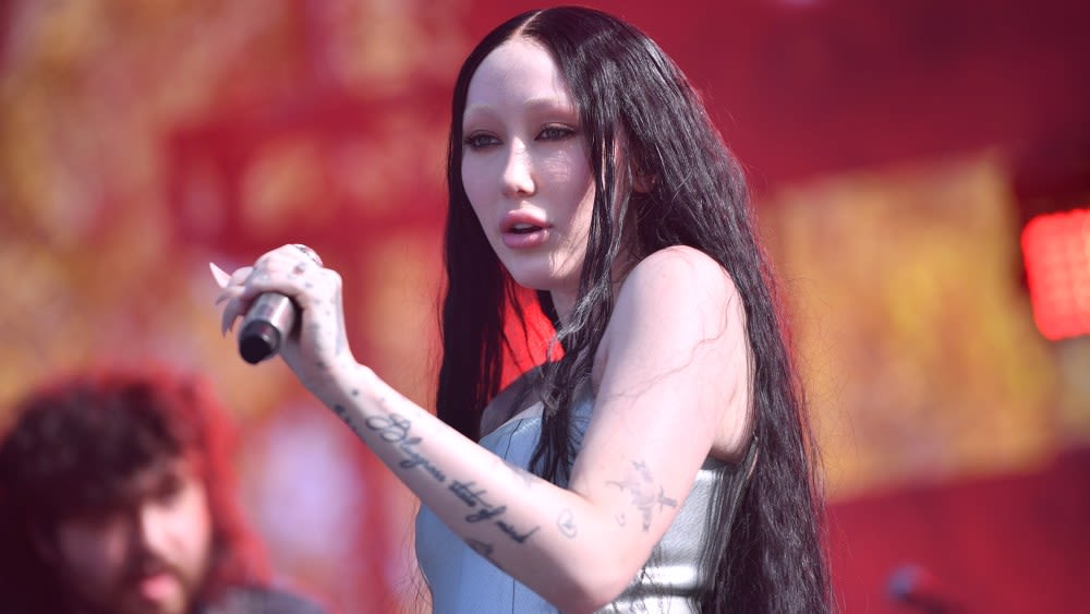 Noah Cyrus Shines in Silver Latex Avellano Dress While Performing at Outloud Music Festival 2024