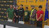 Green Bay Preble High School honors students enlisting in military service
