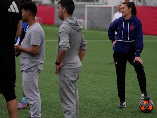 Carli Lloyd turns diplomat and takes a US message to kids in Greece