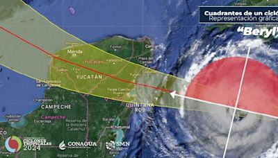 Beryl golpeará Tulum esta noche como huracán categoría 2: Conagua