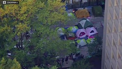 NYU protest encampment to support Palestinians remains in place as students say it's "incredibly difficult to focus"