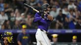 Jake Cave hits an RBI single in the 10th inning to lift the Rockies over the Brewers 8-7