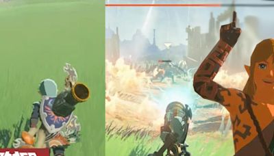 Jugadores de Zelda: Tears of the Kingdom transforma su escudo en un arma que dispara balas de cañón explosivas por medio de una sorprendente nueva fusión