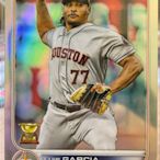 2022 Topps Chrome Luis Garcia 太空人強投 refractor 閃卡