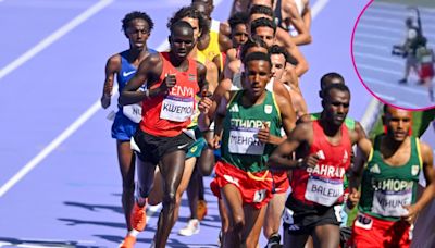 The 5000m Heats at Paris Olympics Were Chaos After 4-Man Pile Up, Cameraman on the Track