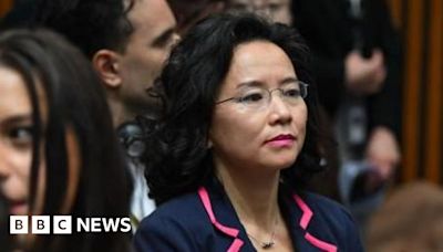 Cheng Lei: Chinese officials appear to block freed Australian journalist from view