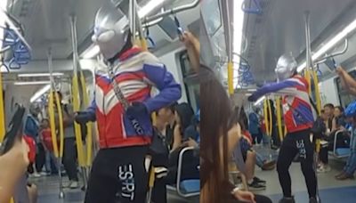 'Ultraman' Takes Metro Ride In Malaysia's J-Town; Video Goes Viral