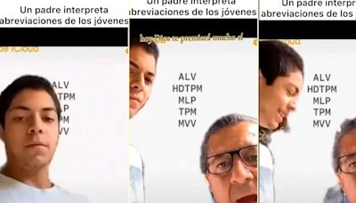 Papá sorprende a su hijo al interpretar acrónimos como ALV de forma insólita