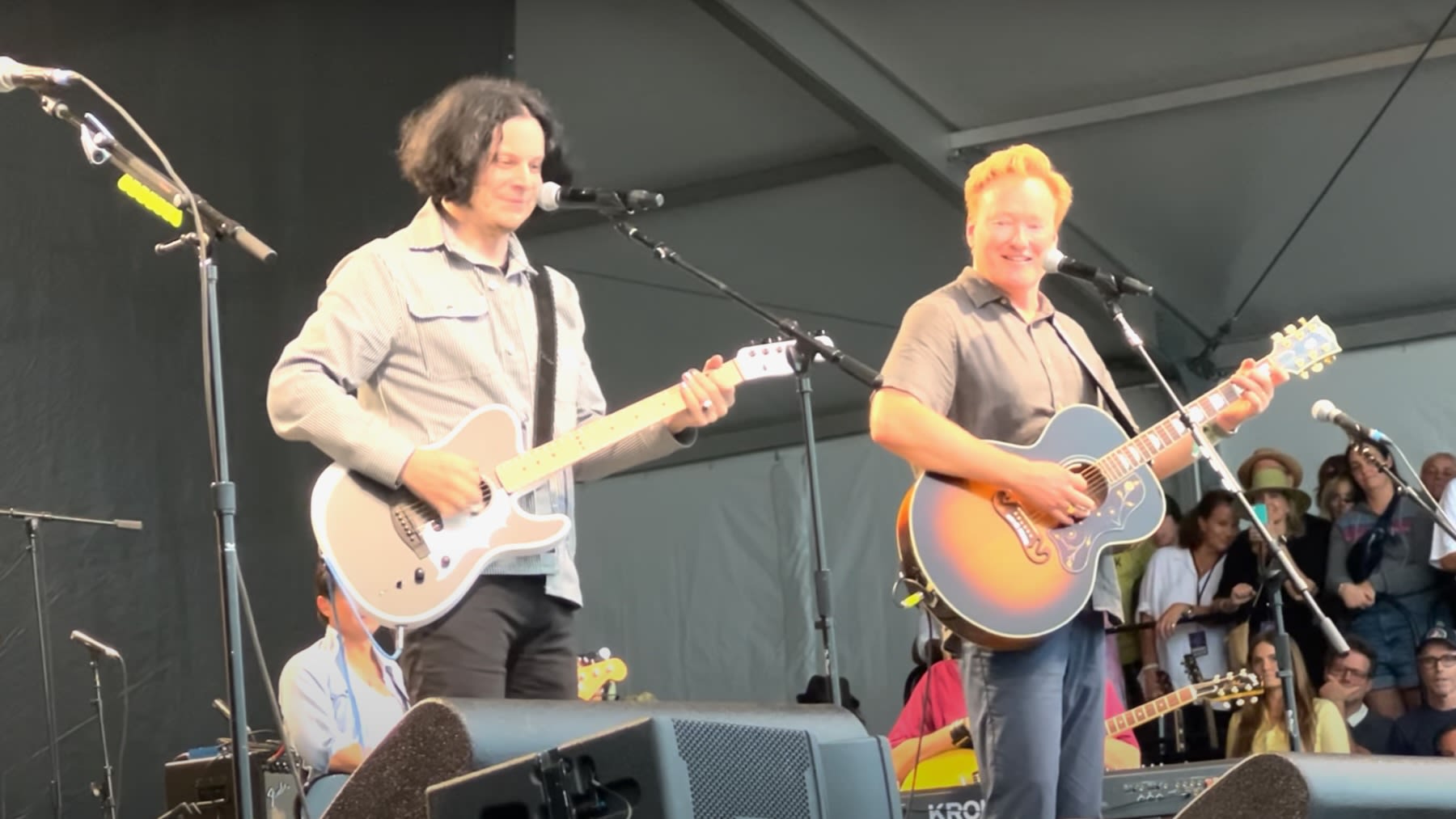 Jack White Joins Conan O’Brien to Play “We’re Going to Be Friends” at Newport Folk Fest: Watch