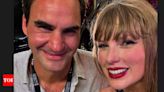'In my Swiftie era': After photo with Sachin Tendulkar, Roger Federer poses with Taylor Swift | Off the field News - Times of India
