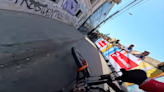 Yoann Barelli Crashes At World's Largest Urban Downhill Race