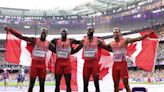 Canadian men win gold with shocking 4x100-metre relay upset at 2024 Olympics