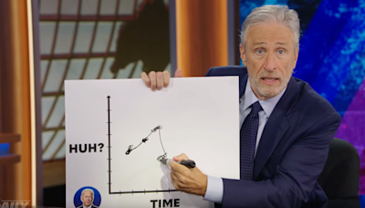 Jon Stewart rips Democrats and paper over Joe Biden debate spin