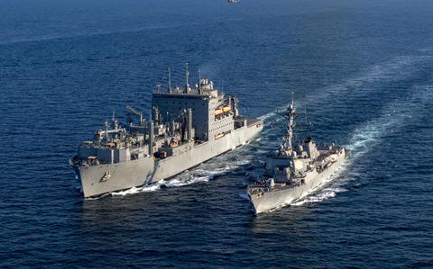 USNS Alan Shepard ran aground in Bahrain after captain left bridge to eat, investigation finds