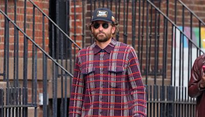 Bradley Cooper Went Full Fall Dad in Rare Air Jordans and a Gigi Hadid-Designed Flannel