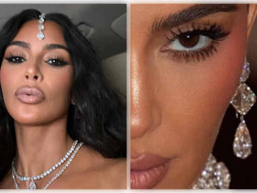 Kim Kardashian shares BTS photos of her Indian outfits from Anant Ambani and Radhika merchant's wedding - See inside | - Times of India