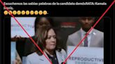 Video de un discurso de Kamala Harris en 2023 fue editado para agregar frases incoherentes