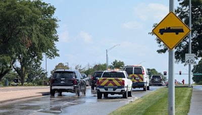 Broken water main impacts traffic on South 27th Street