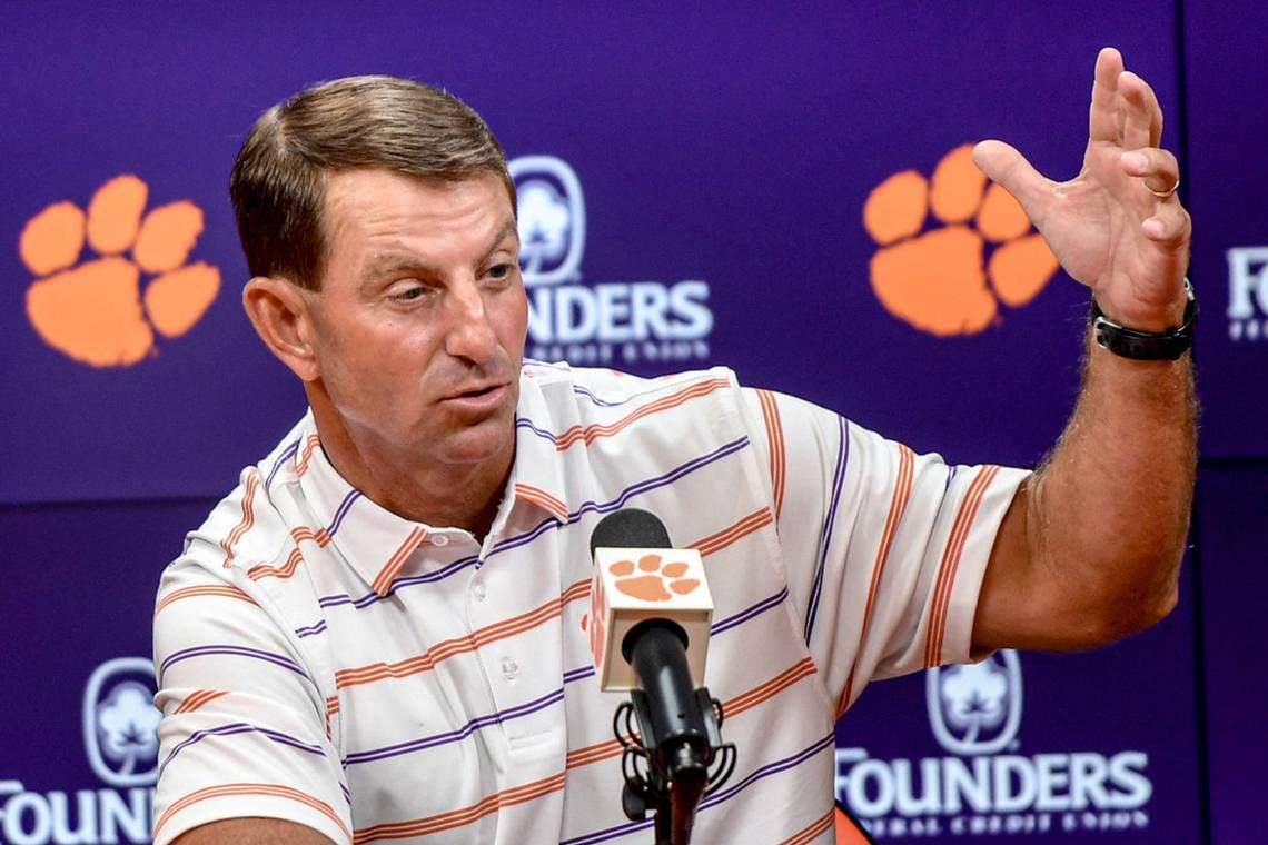 Dabo Swinney calls out ACC, ESPN for asking Clemson to move rivalry game vs. Gamecocks