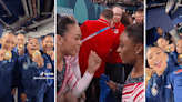 US Olympic gymnasts Simone Biles and Suni Lee caught planning TikToks about gold medals right after winning