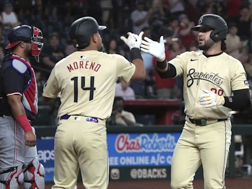 Eugenio Suárez hits 3 HRs, Diamondbacks tie team mark with 22 hits in 17-0 rout of Nationals