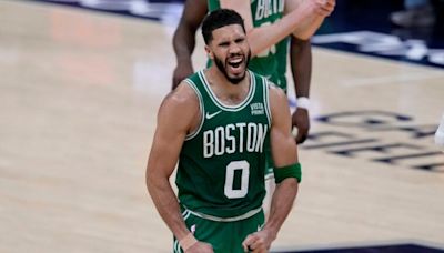 'Hang it in the [expletive] Louvre': What Celtics players said of Jayson Tatum's behind-the-back pass in Game 3 win vs. Pacers