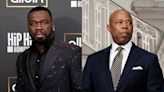 50 Cent Speaks With NYC Mayor Eric Adams About Giving Migrants Free Prepaid Credit Cards