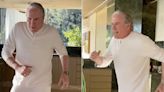 VÍDEO: Roberto Justus se joga na dança em almoço de família