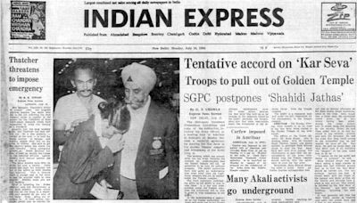 July 16, 1984, Forty Years Ago: Kar Seva Accord