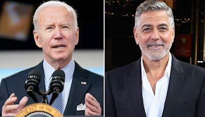George Clooney rubs elbows with Biden at star-studded LA fundraiser after calling White House with complaint