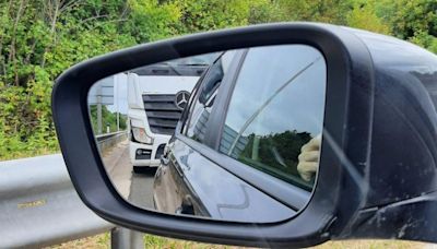 HGV driver caught on M4 sending WhatsApp messages labeled as 'frightening'