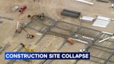 Building collapse topples cranes in Machesney Park, Ill., in Winnebago County; 2 hospitalized