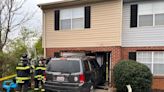 Two taken to the hospital after SUV slams into Campbell County townhome