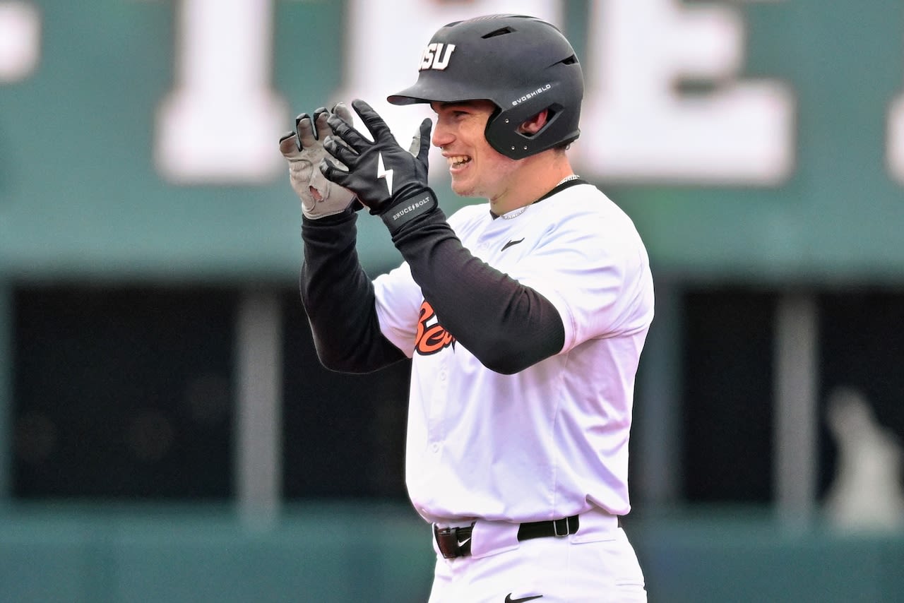 Walk-off walk carries Oregon State baseball to sloppy win over UCLA as Travis Bazzana ties Beavers’ all-time hits record