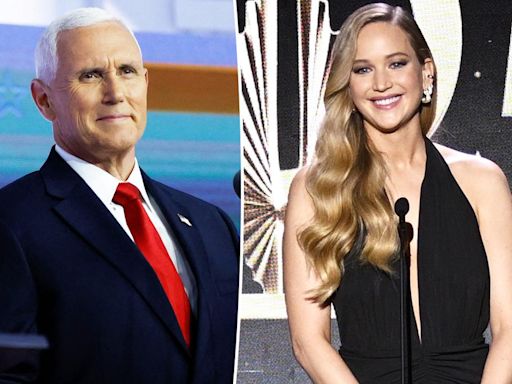 Jennifer Lawrence roasts Mike Pence at GLAAD Media Awards