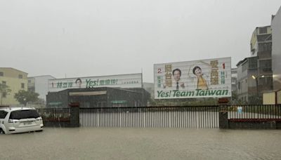 凱米颱風暴雨水淹高雄 立委林岱樺服務處也落難